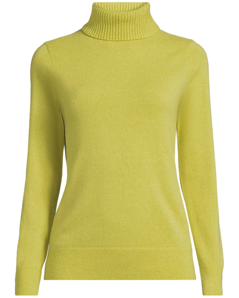 Lands' End Rollkragen-Pullover aus Kaschmir, Damen, Größe petite, Grün, Kaschmir, by Grün
