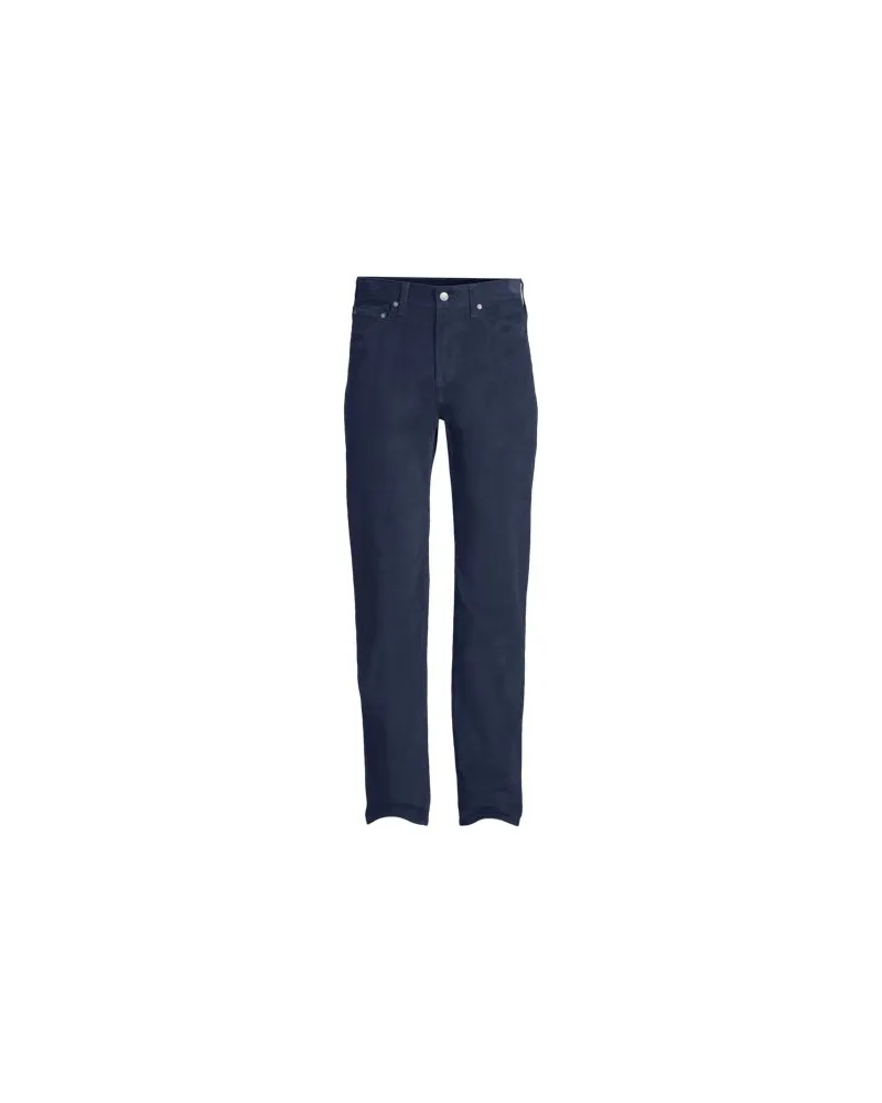 Lands' End Classic Fit Cordhose mit Komfortbund, Herren, Größe regular, Blau, Elasthan/Baumwoll-Mischung, by Blau