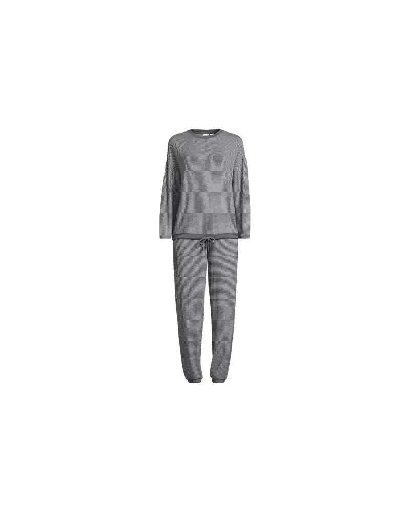Lands' End Silky Knit Lounge-Set, Damen, Größe:40-42 regular, Grau, Polyester/Viskose/Polyester-Mischung, by Grau
