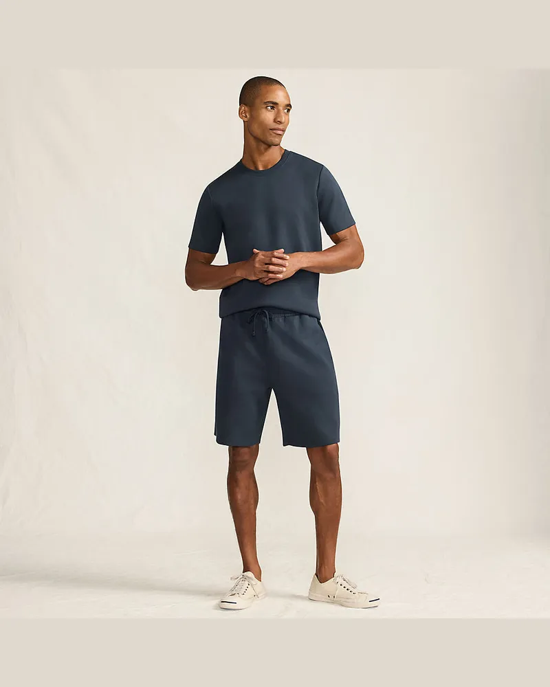 Lands' End Luxe Shorts, Herren, Größe regular, Blau, Baumwolle/Polyester/Polyester-Mischung, by Blau