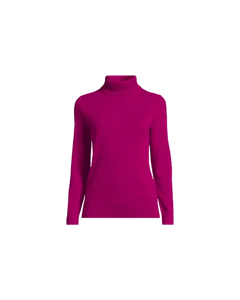 Lands' End Rollkragen-Pullover aus Kaschmir, Damen, Größe:44-46 regular, Pink, Kaschmir, by Pink