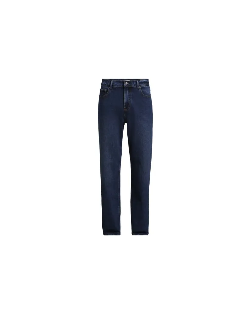Lands' End Stretch-Jeans mit Komfortbund, Classic Fit, Herren, Größe regular, Blau, Elasthan/Baumwoll-Mischung, by Blau