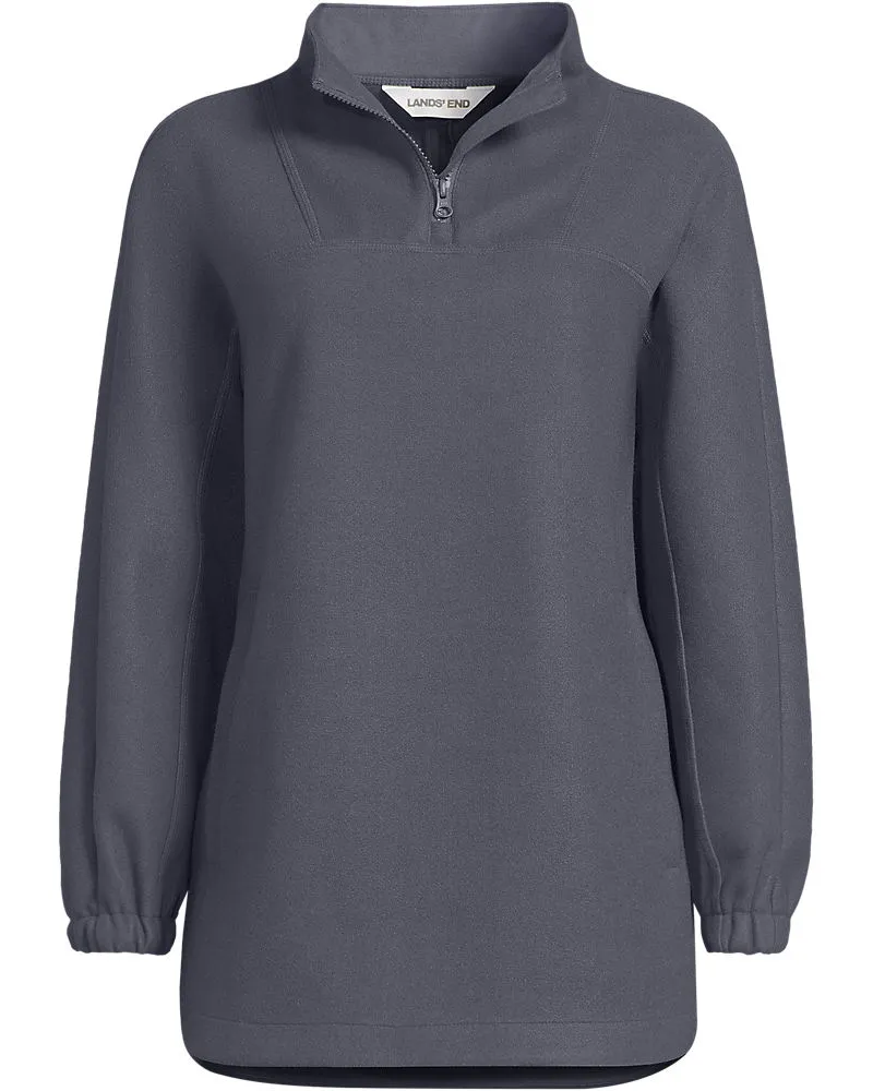 Lands' End Soft Fleece Pullover, Damen, Größe petite, Grau, Polyester, by Grau