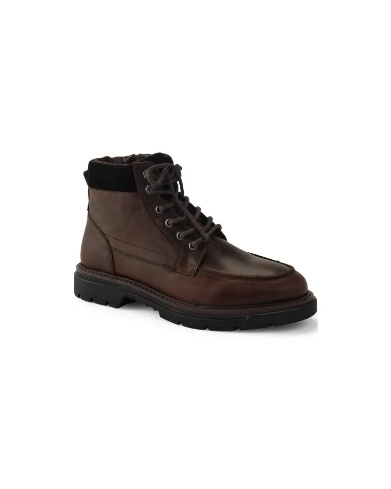 Lands' End Lederstiefel mit Schürzennaht, Herren, Größe regular, Braun, Leder, by Braun