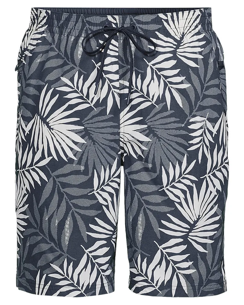 Lands' End Badeshorts mit Hydroliner, 23 cm, Herren, Größe regular, Blau, by Blau