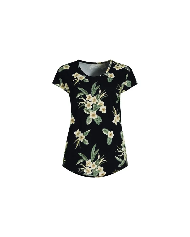 Lands' End Shirt aus Baumwolle/Modal-Mix mit Ballett-Ausschnitt, Damen, Größe:40-42 petite, Schwarz, Baumwolle Modal, by Schwarz