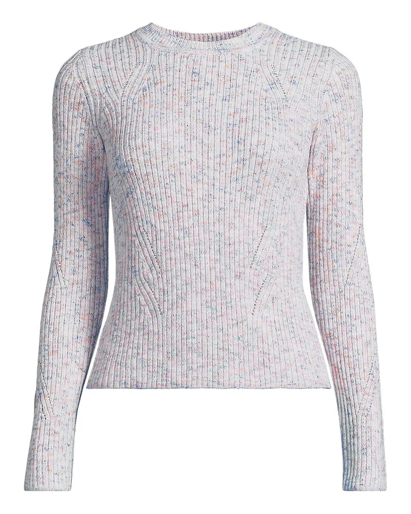 Lands' End Rippstrick-Pullover aus Baumwollmix, Damen, Größe plus, Orange, Polyacryl/Viskose/Baumwoll-Mischung, by Orange