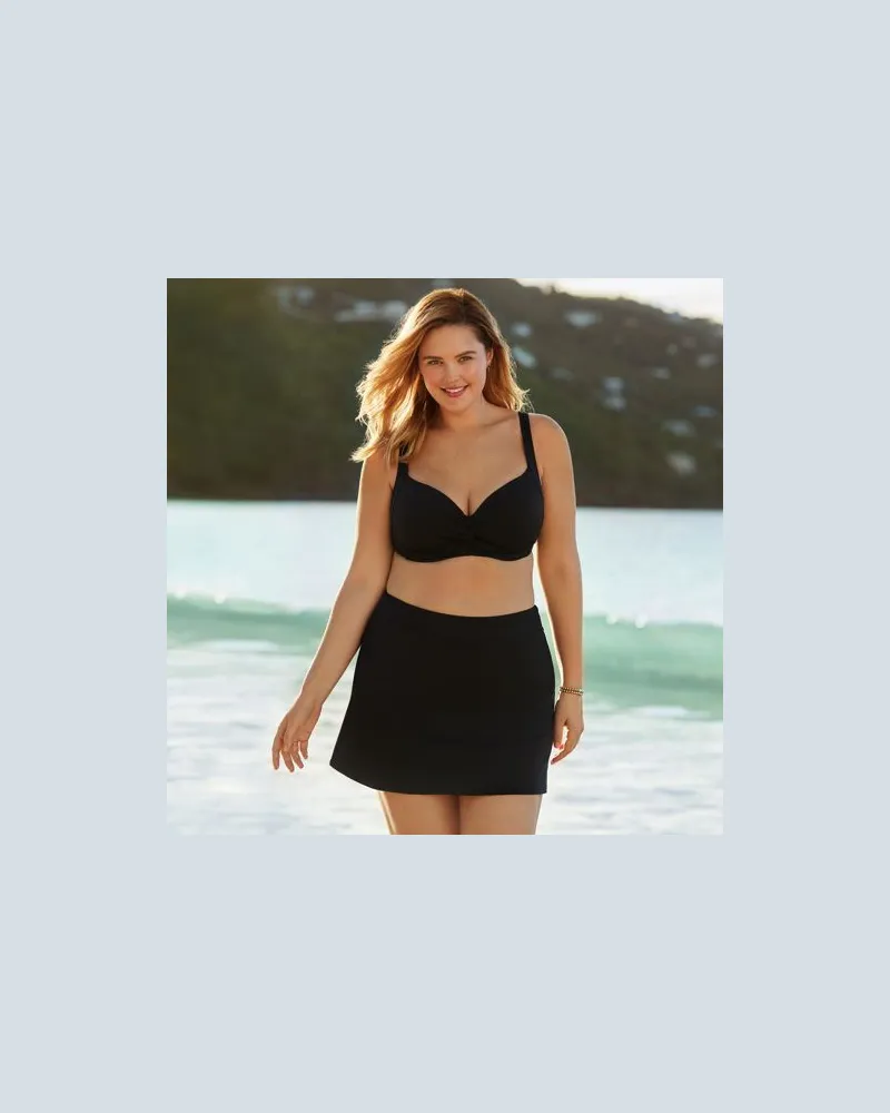 Lands' End Control Baderock CHLORRESISTENT, Damen, Größe plus, Schwarz, Elasthan/Nylon-Mischung, by Schwarz