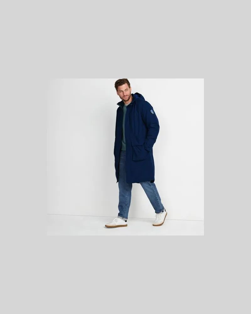 Lands' End Stadionmantel SQUALL, Herren, Größe:56-58 regular, Blau, Nylon, by Blau