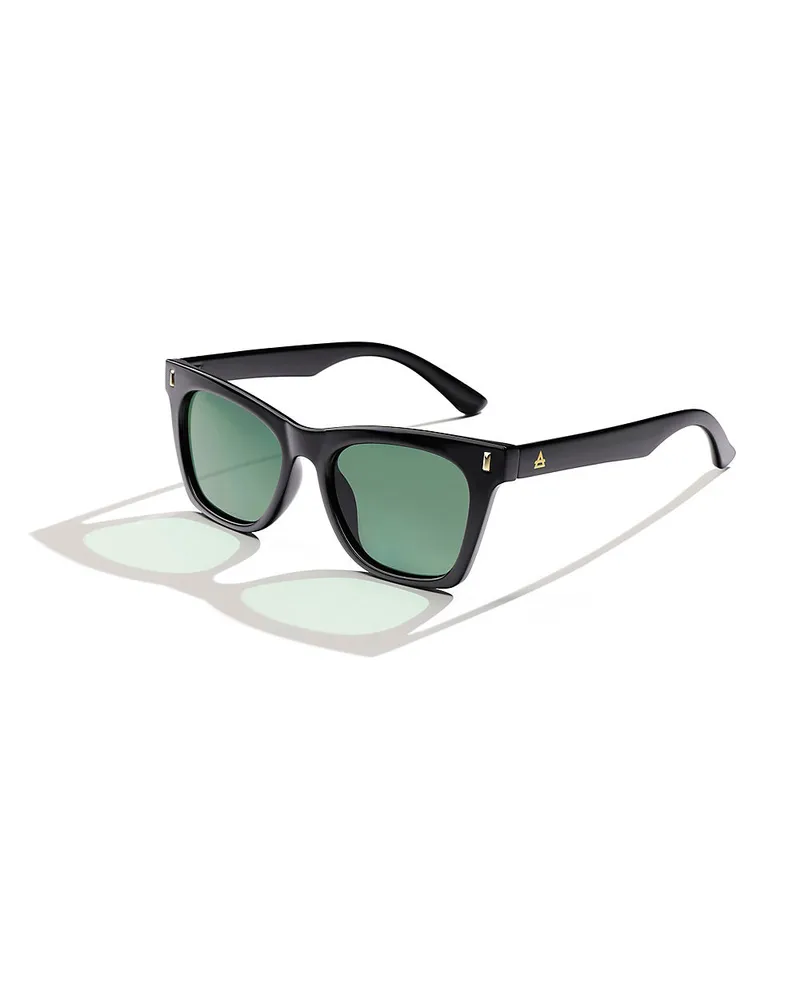 Lands' End BELLATRIX Sonnenbrille im Cat Eye Stil, Damen, Größe:null regular, Schwarz, by Schwarz