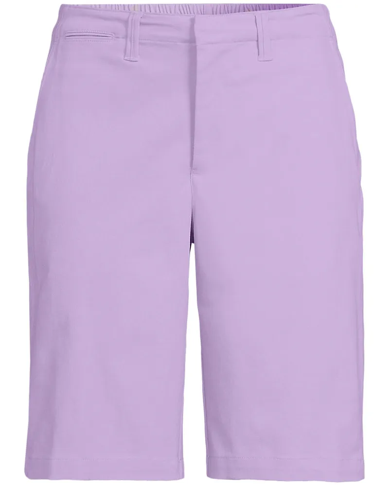 Lands' End Chino-Bermudas, Damen, Größe plus, Lila, Elasthan/Baumwoll-Mischung, by Lila