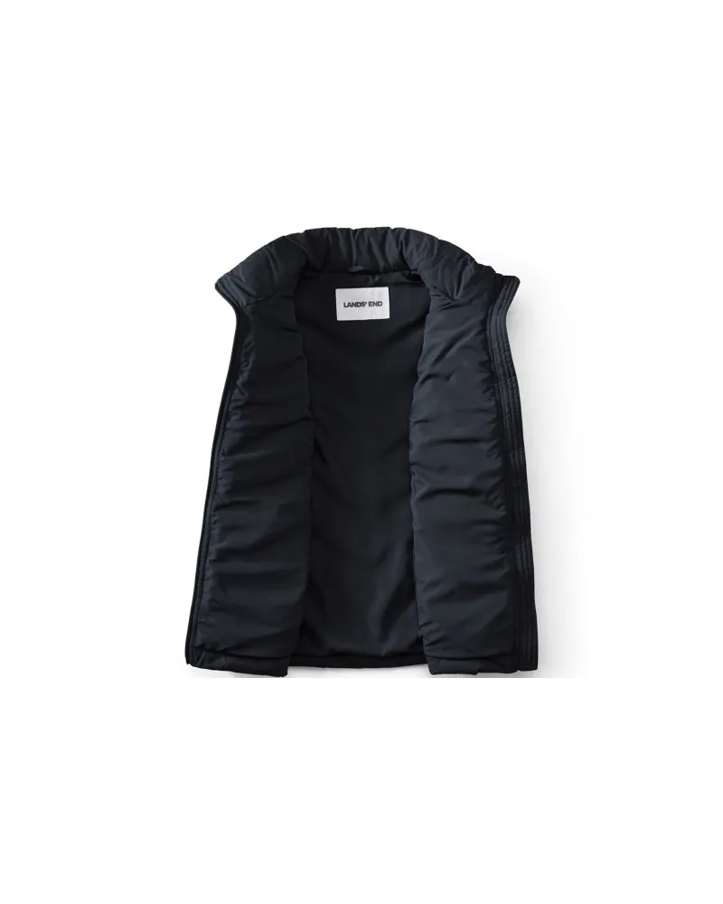 Lands' End Isolierte Steppweste FeatherFree, Damen, Größe plus, Blau, Polyester, by Blau