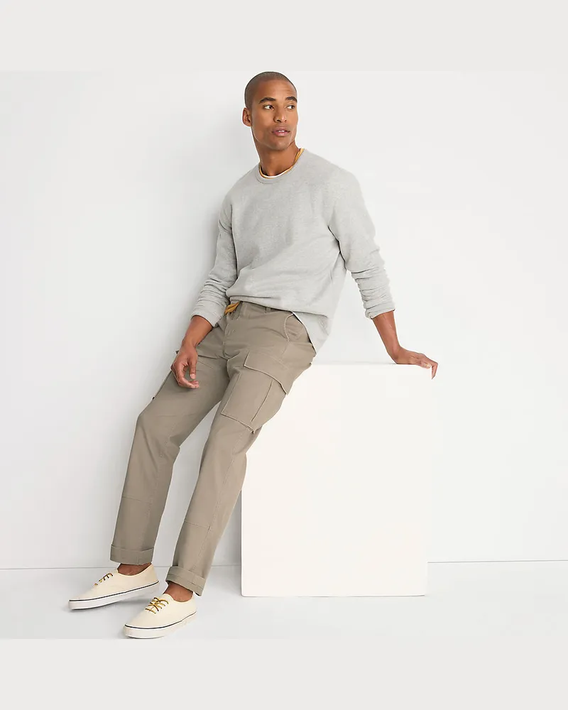 Lands' End Cargo-Chino mit Stretch, Straight Fit, Herren, Größe regular, Beige, by Beige