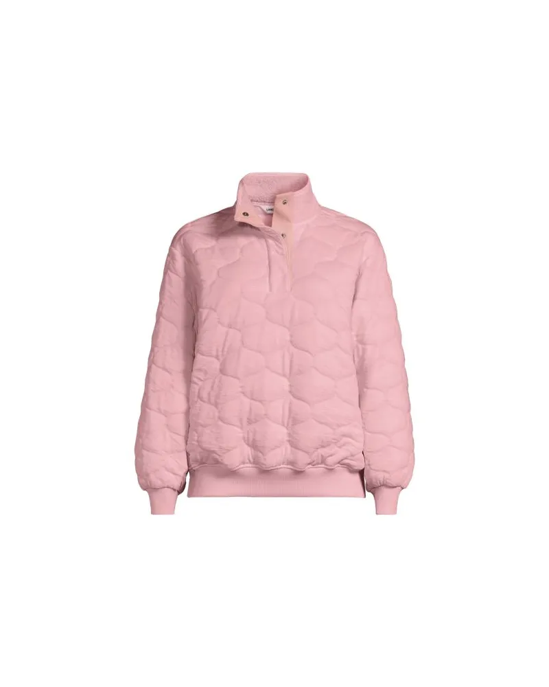 Lands' End Schlupfjacke mit Steppung, Damen, Größe plus, Pink, Polyester/Viskose, by Pink