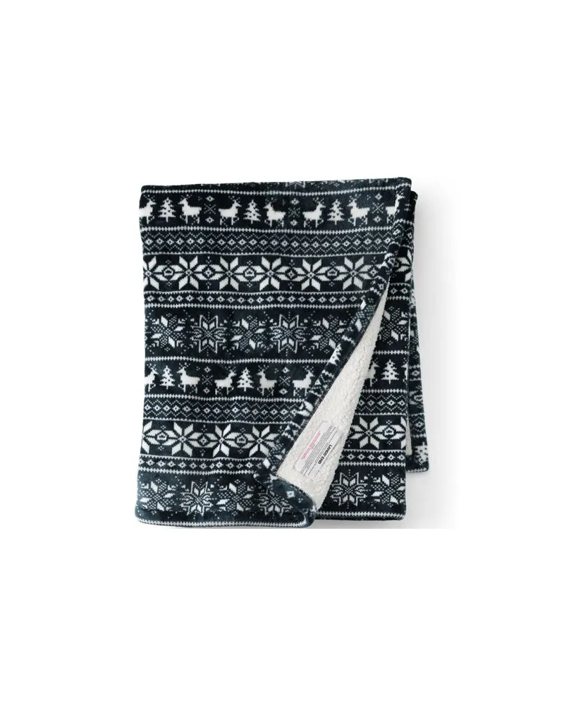 Lands' End Gefütterte Fleece-Decke, Herren, Größe:null regular, Blau, Polyester, by Blau