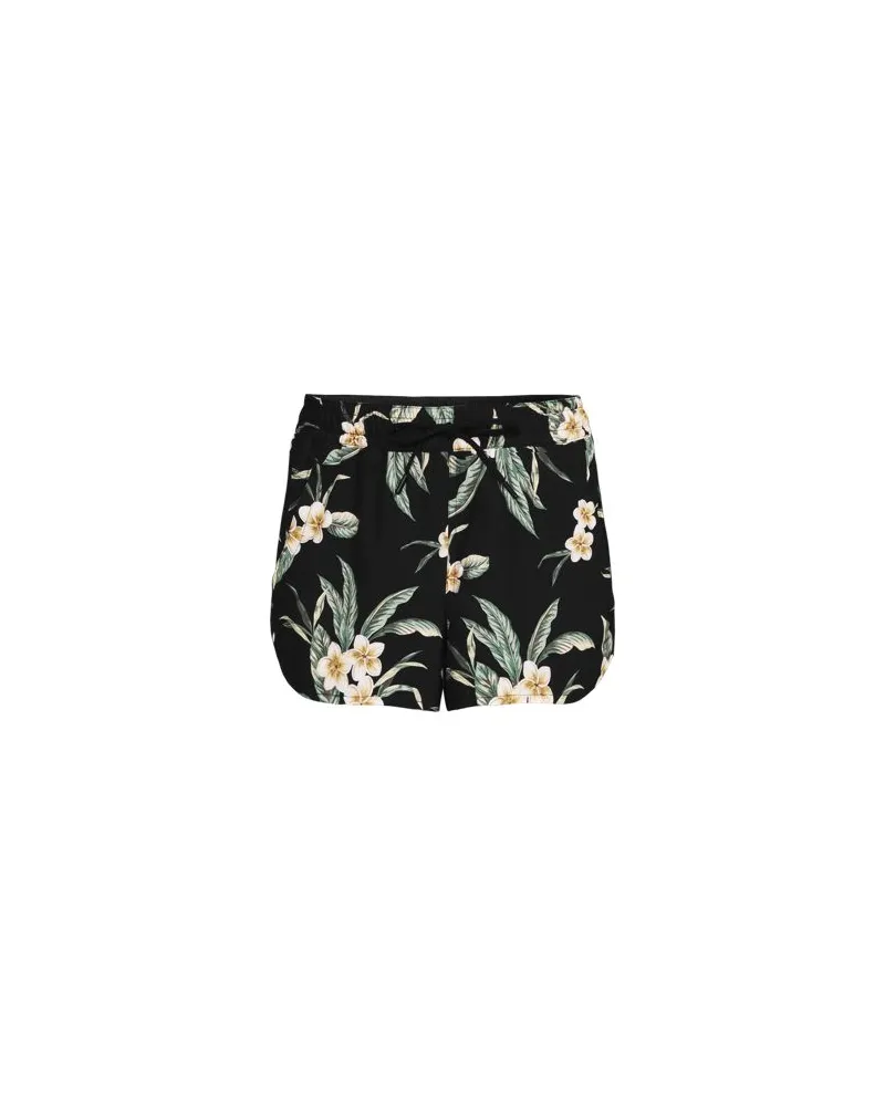 Lands' End Verstaubare Badeshorts, Damen, Größe plus, Schwarz, by Schwarz