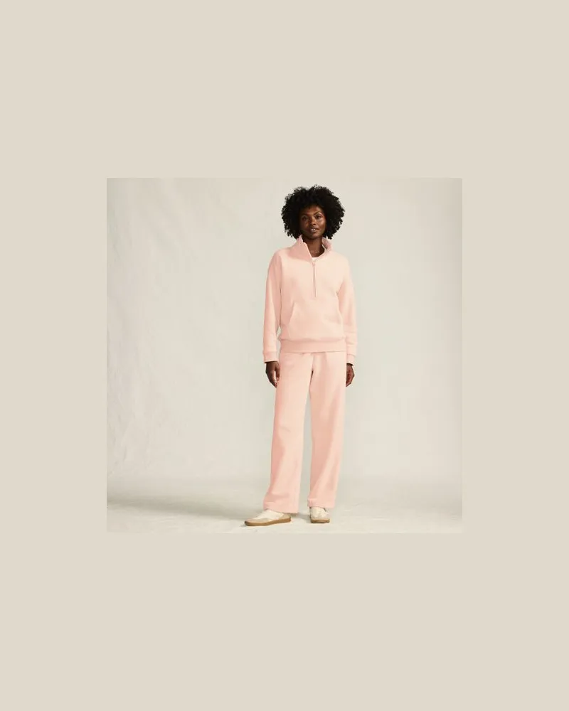 Lands' End Jogginghose mit weitem Bein SERIOUS SWEATS, Damen, Größe petite, Pink, Baumwoll-Mischung/Polyester-Mischung, by Pink