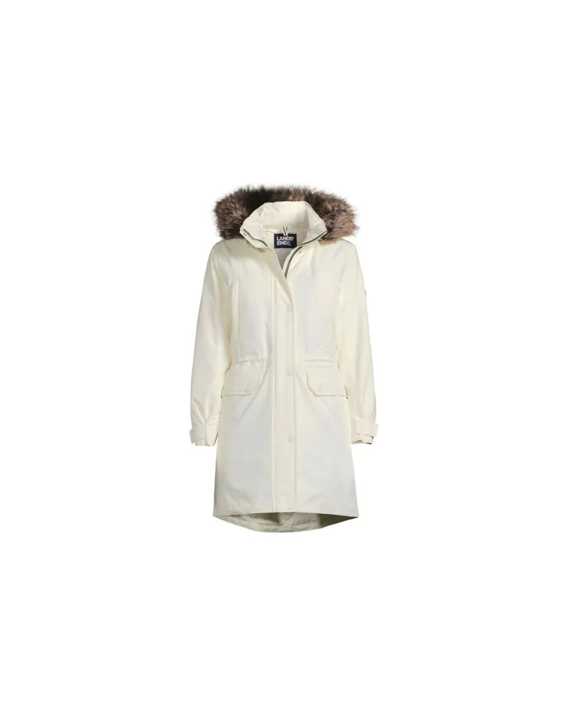 Lands' End Expeditions-Daunenparka, Damen, Größe:40-42 regular, Weiß, Polyester, by Weiß