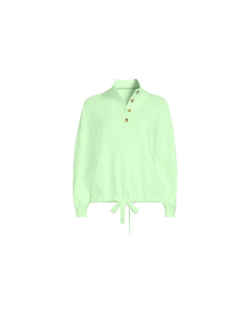 Lands' End Feinstrick-Pullover aus softem Viskosemix, Damen, Größe:32-34 regular, Grün, Polyester/Nylon/Viskose, by Grün