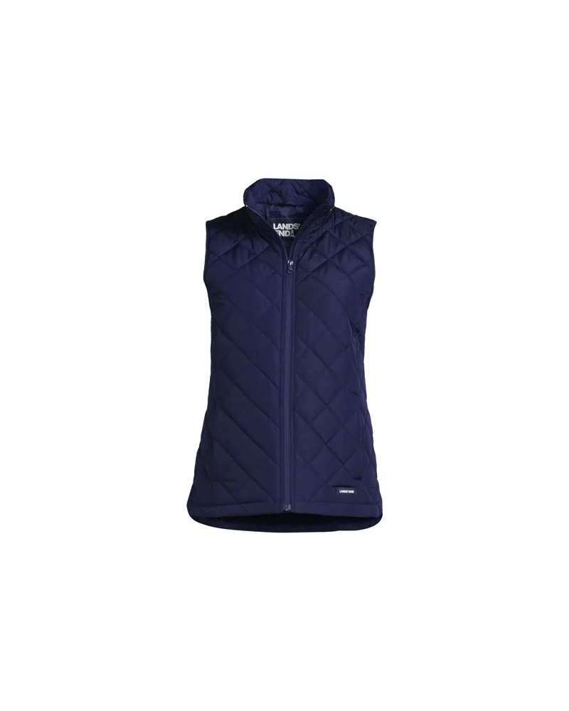 Lands' End FeatherFree Steppweste, Damen, Größe:32-34 petite, Blau, Polyester, by Blau