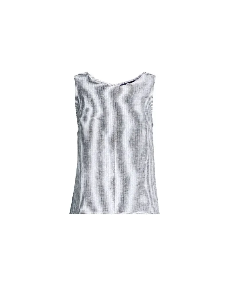 Lands' End Leinentop mit Knopfleiste am Rücken, Damen, Größe:44-46 regular, Schwarz, Leinen, by Schwarz