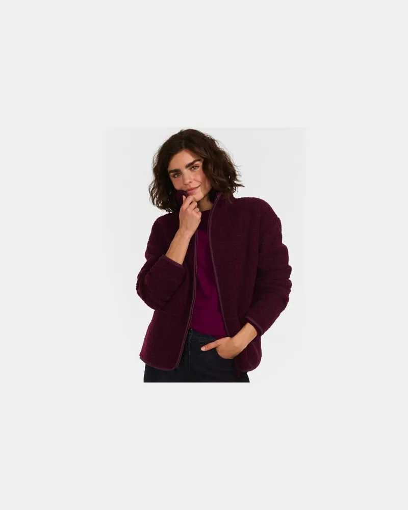 Lands' End Teddy-Jacke, Damen, Größe:32-34 petite, Rot, Polyester, by Rot