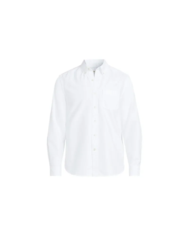 Lands' End Oxford-Hemd Sail Rigger Classic Fit, Herren, Größe tall, Weiß, Baumwolle, by Weiß