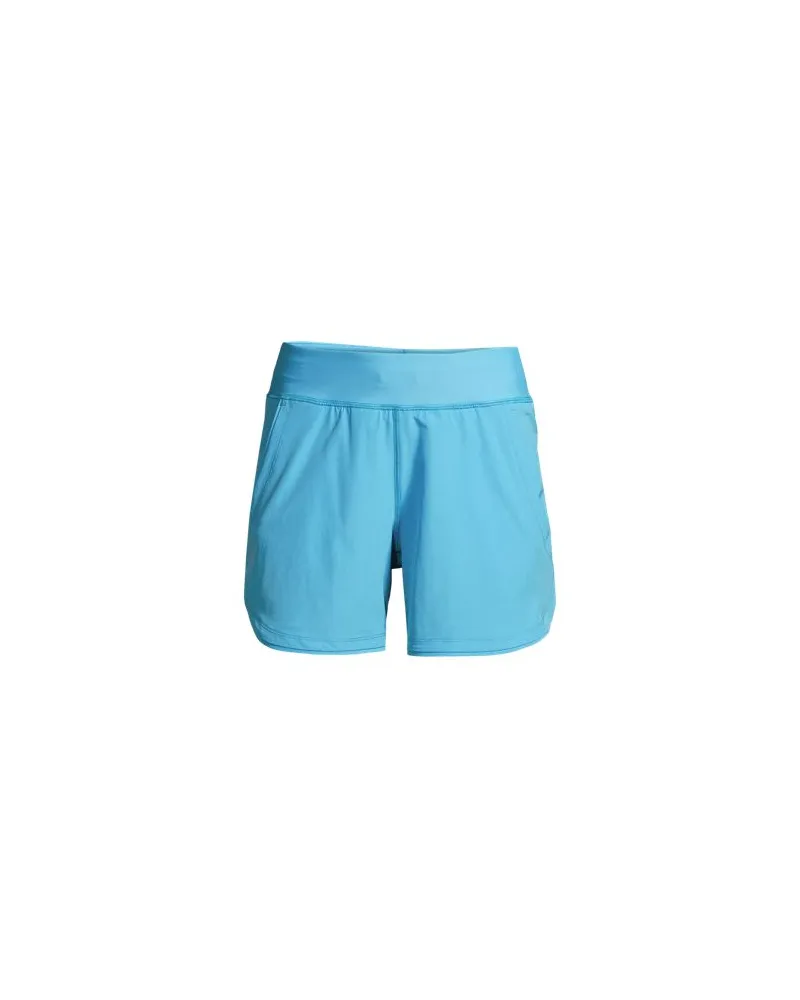 Lands' End Badeshorts CURVY FIT 12 cm, Damen, Größe regular, Blau, Polyester-Mischung/Nylon-Mischung, by Blau