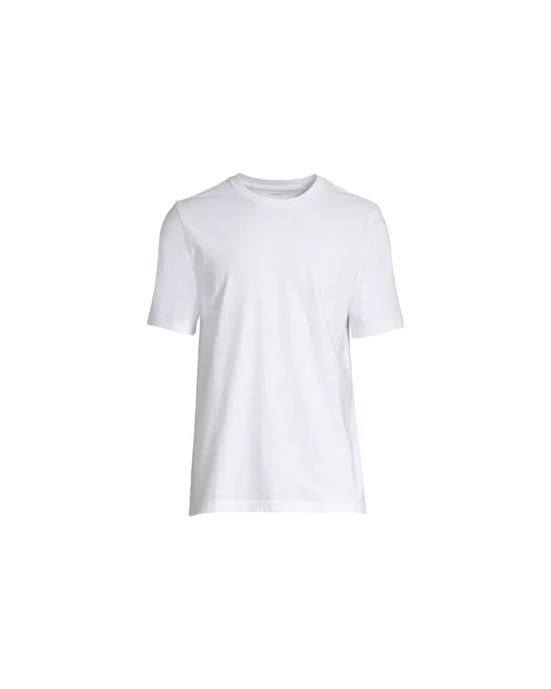 Lands' End Super-T Kurzarm-Shirt, Classic Fit, Herren, Größe:60 regular, Weiß, Baumwolle, by Weiß