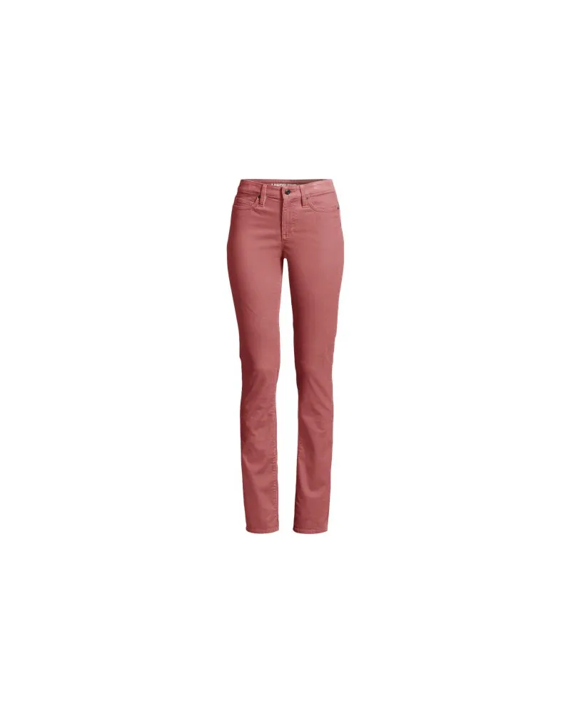 Lands' End Straight Fit Cordhose Mid Waist, Damen, Größe regular, Rot, Baumwoll-Mischung, by Rot