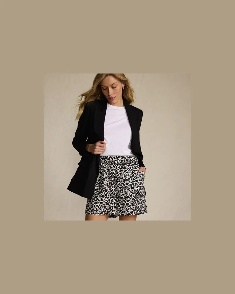Lands' End Dehnbund-Shorts, Damen, Größe:32-34 regular, Schwarz, Baumwolle/Viskose/Baumwoll-Mischung, by Schwarz