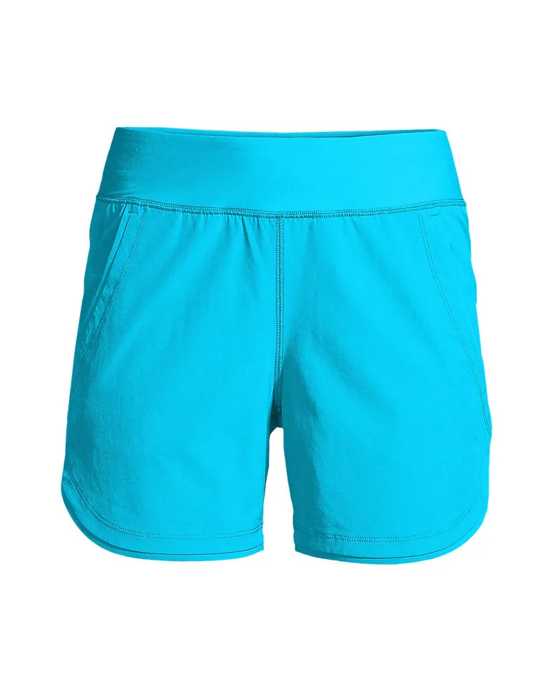 Lands' End Badeshorts, Damen, Größe regular, Blau, Nylon-Mischung, by Blau