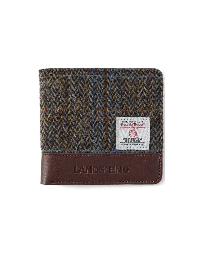 Lands' End Harris Tweed Portemonnaie, Damen, Größe:null regular, Braun, Wolle, by Braun