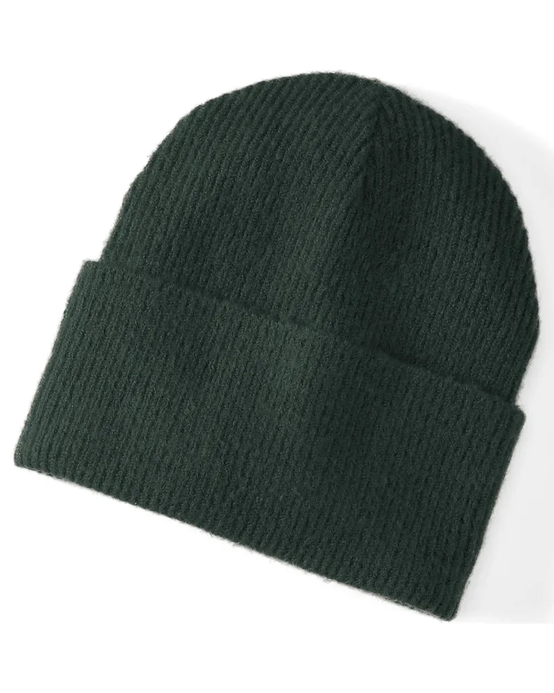 Lands' End CashTouch MÃ¼tze, Herren, GrÃ¶ÃŸe regular, GrÃ¼n, Elasthan/Polyacryl/Nylon-Mischung, by Grã¼n