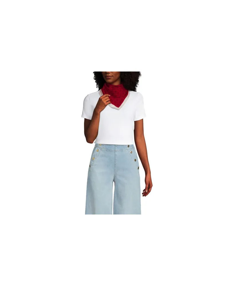Lands' End Leichter Schal, Damen, Größe:null regular, Rot, Polyester, by Rot