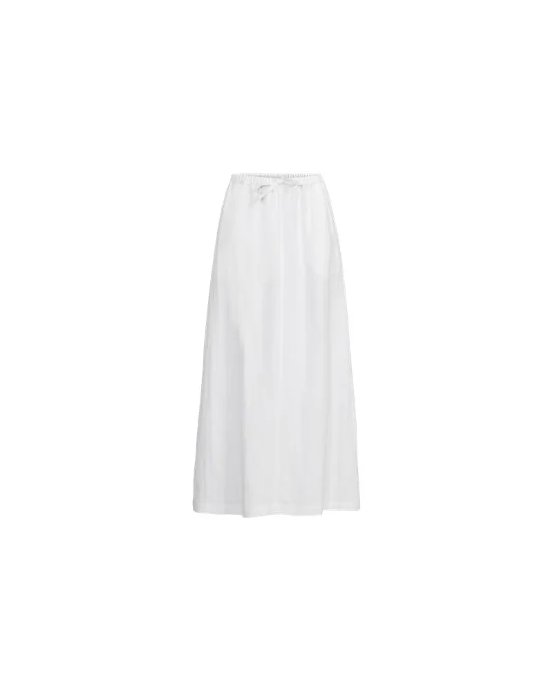 Lands' End Leinen-Midirock, Damen, Größe plus, Weiß, Leinen, by Weiß