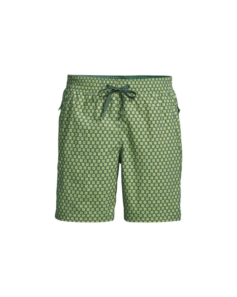 Lands' End Badeshorts mit Hydroliner, 18 cm, Herren, Größe:60 regular, Grün, by Grün