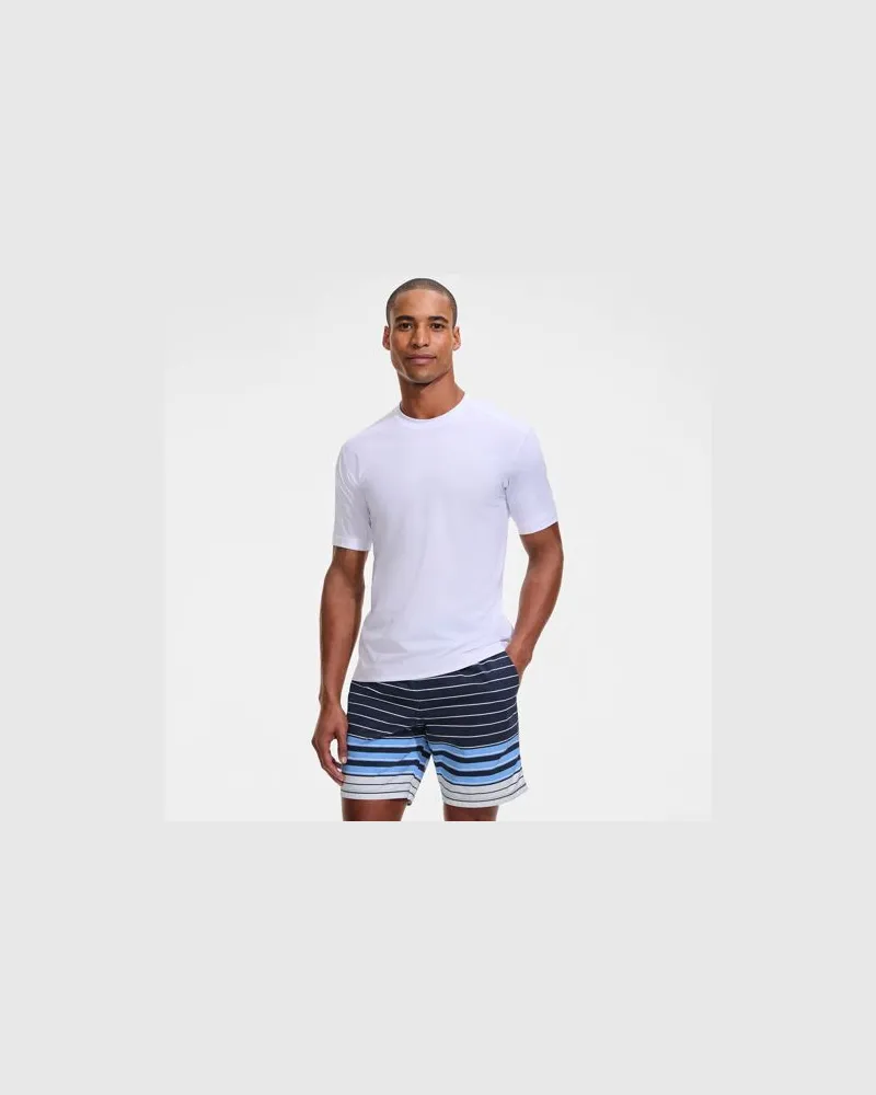 Lands' End Badeshorts mit Hydroliner, 18 cm, Herren, Größe:60 regular, Blau, by Blau