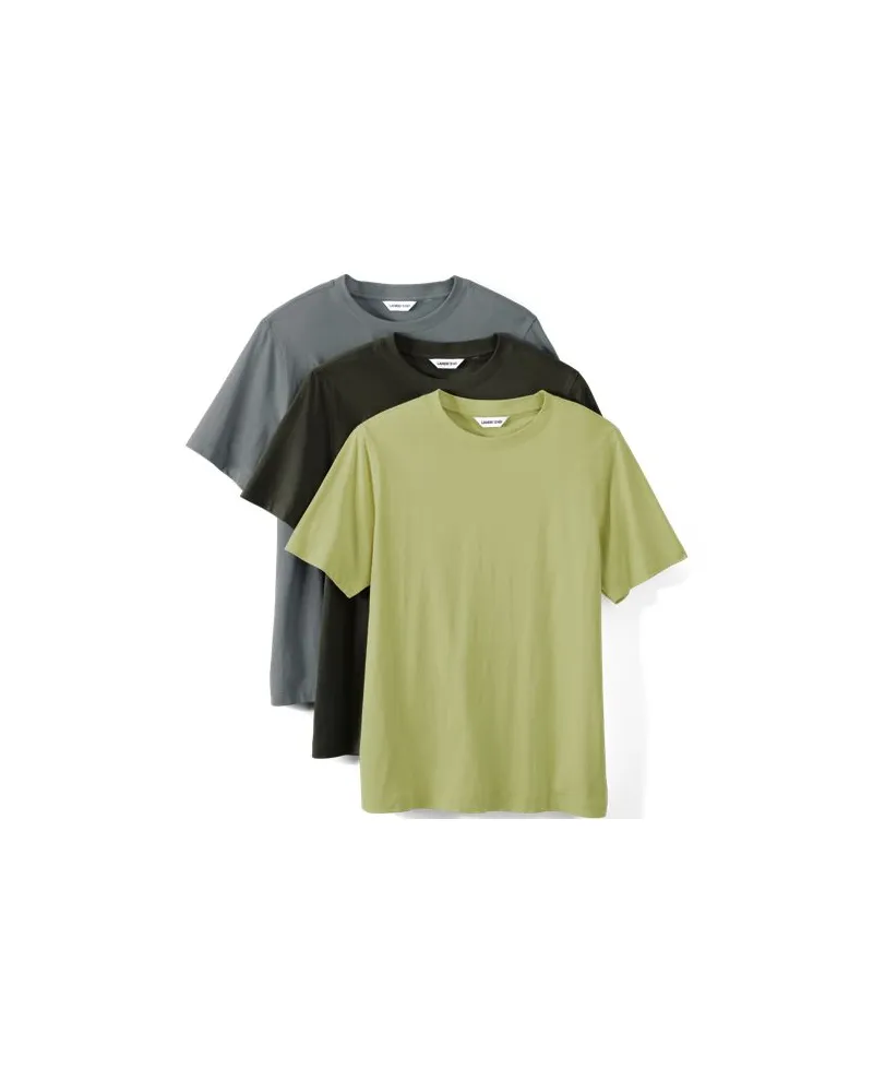 Lands' End Kurzärmelige Rundhalsshirts im 3er-Set, Herren, Größe:52-54 regular, Sonstige, by Sonstige