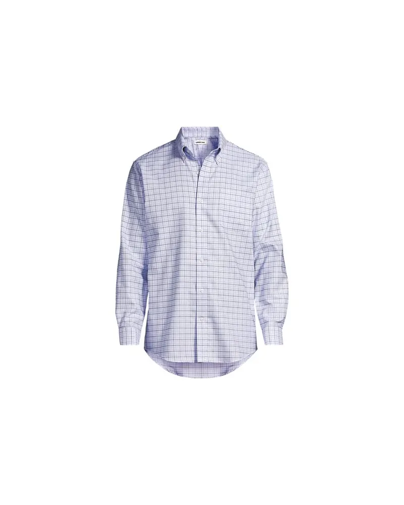 Lands' End CLASSIC FIT. Buttondown-Kragen. Oxfordhemd, Herren, Größe regular, Weiß, Baumwolle, by Weiß