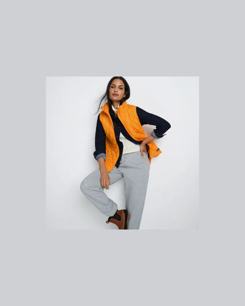 Lands' End FeatherFree Steppweste, Damen, Größe:32-34 petite, Orange, Polyester, by Orange