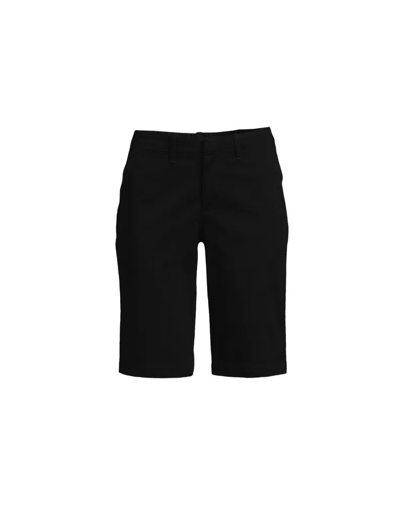 Lands' End Chino-Bermudas, Damen, Größe plus, Schwarz, Elasthan/Baumwoll-Mischung, by Schwarz