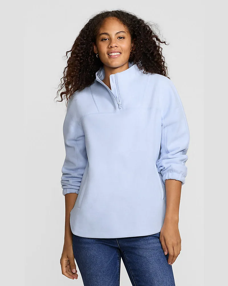 Lands' End Soft Fleece Pullover, Damen, Größe petite, Blau, Polyester, by Blau