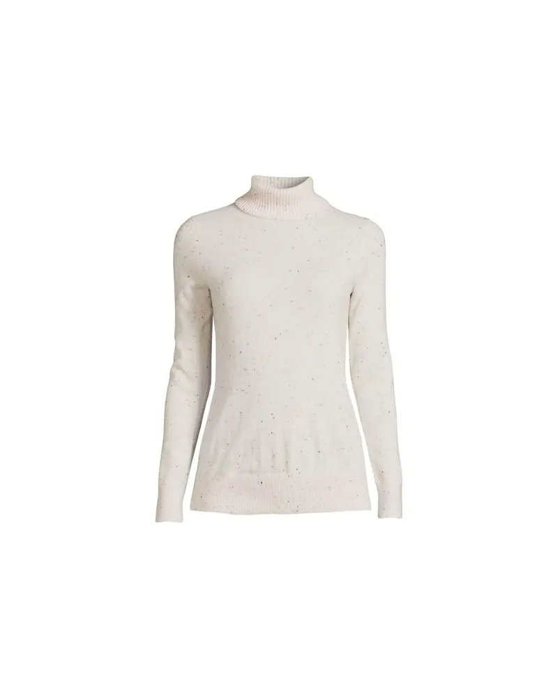 Lands' End Rollkragen-Pullover aus Kaschmir, Damen, GrÃ¶ÃŸe regular, WeiÃŸ, Kaschmir, by Weiãÿ