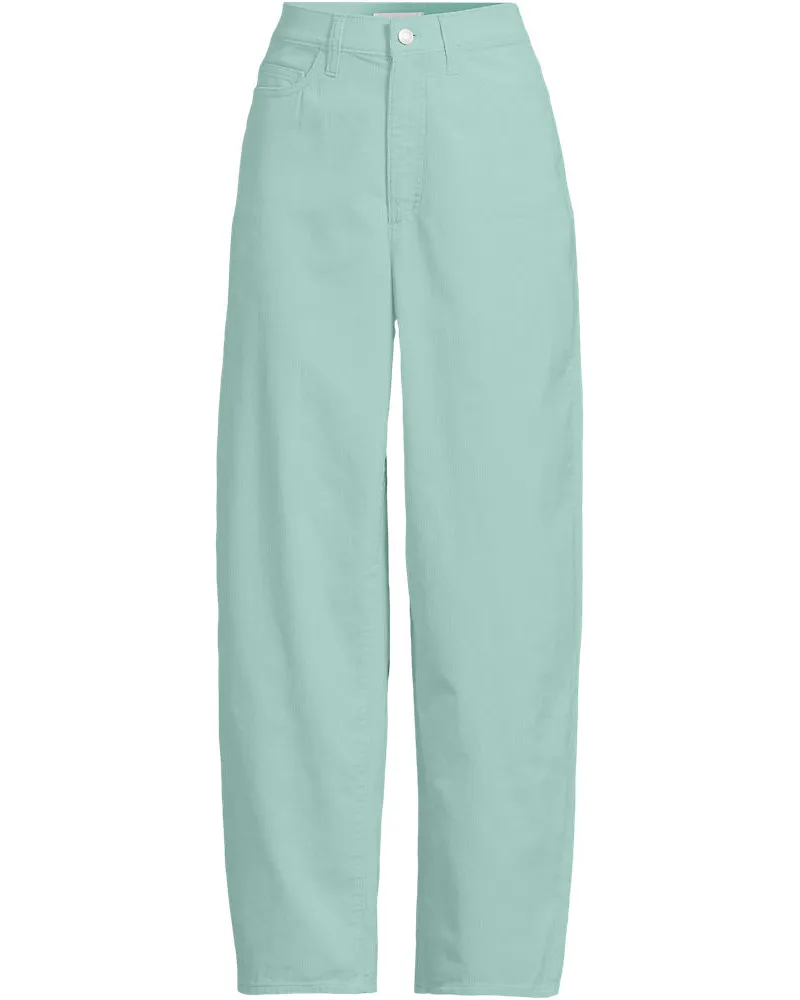 Lands' End Barrel-Feincordhose, Damen, Größe petite, Blau, Baumwolle, by Blau