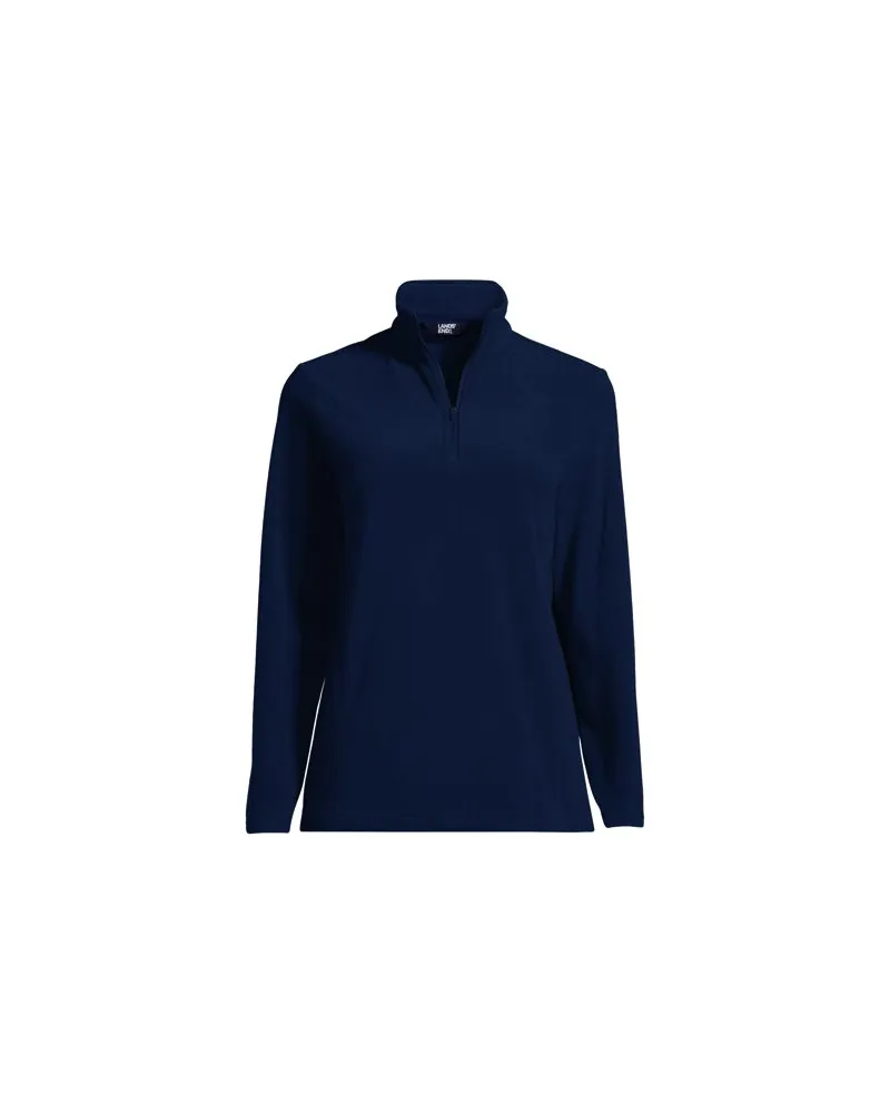 Lands' End Anyweather™ Fleece-Pullover mit Reißverschluss, Damen, Größe plus, Blau, Polyester, by Blau