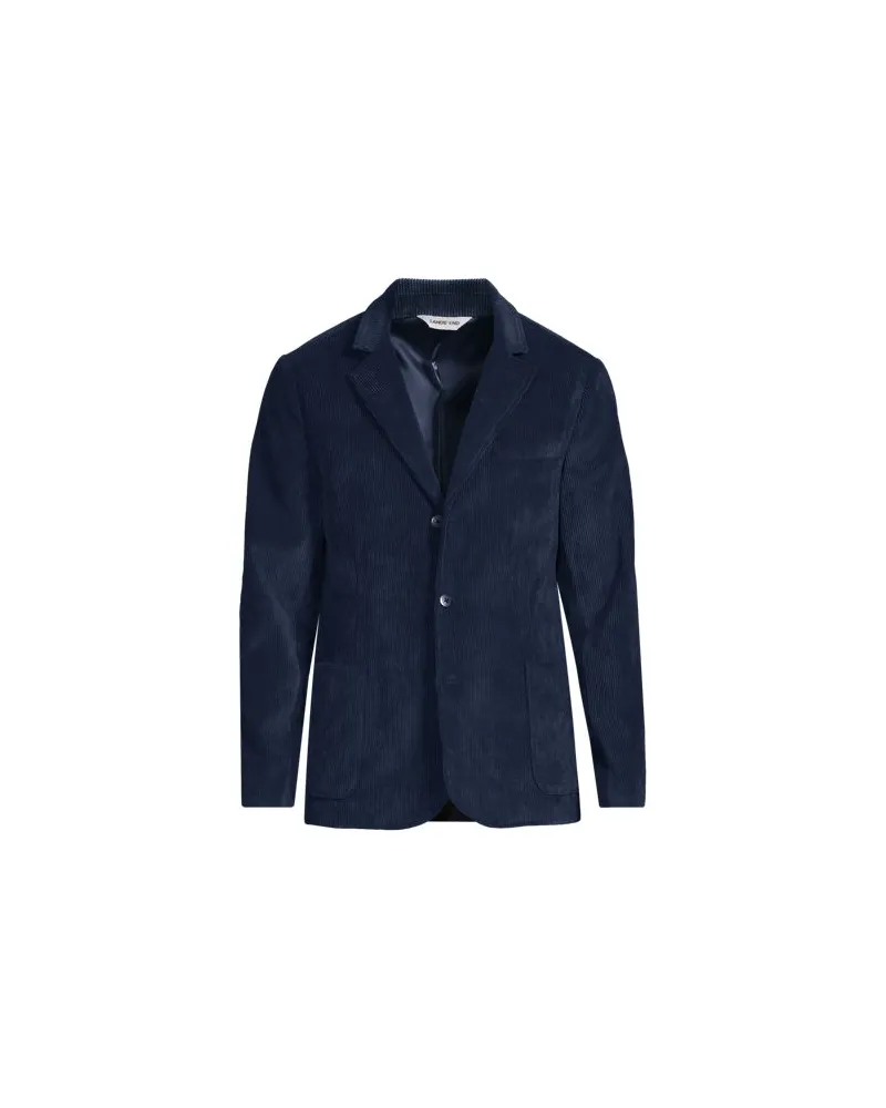 Lands' End Cordblazer, Herren, Größe regular, Blau, Polyester/Nylon/Polyester-Mischung, by Blau
