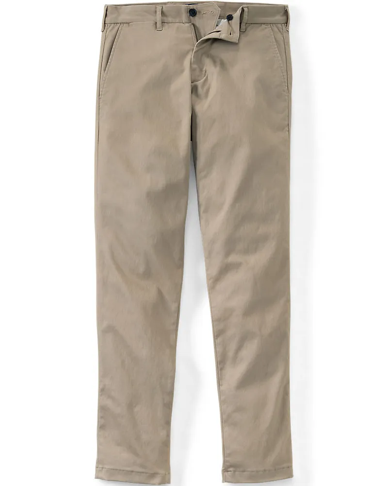 Lands' End Slim Fit Ultimativ-Chino, Herren, Größe regular, Beige, Baumwolle/Elasthan/Polyester, by Beige