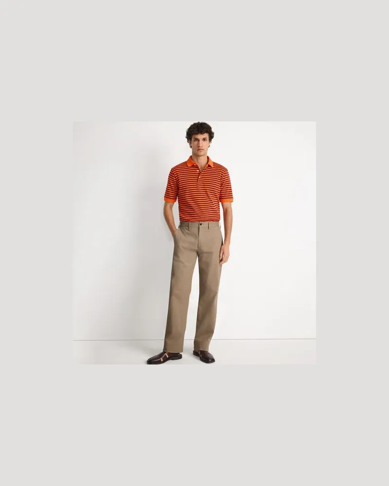 Lands' End Chino-Hose im Straight Fit, Herren, Größe regular, Beige, by Beige