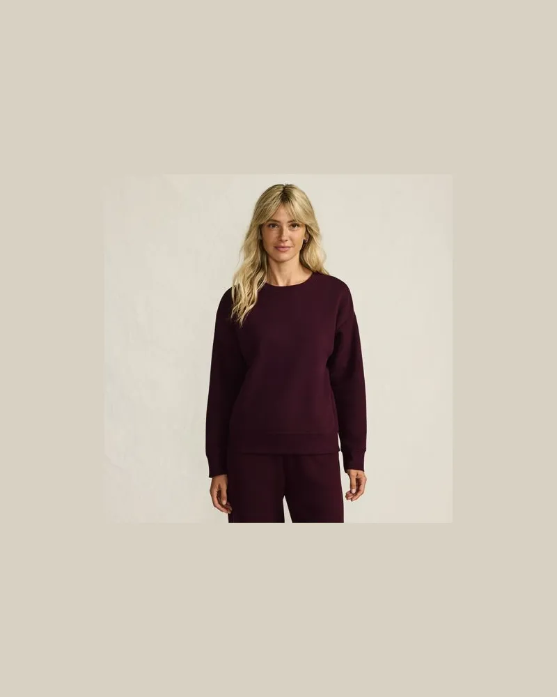 Lands' End Sweatshirt SERIOUS SWEATS, Damen, Größe regular, Rot, Elasthan/Baumwoll-Mischung/Polyester-Mischung, by Rot